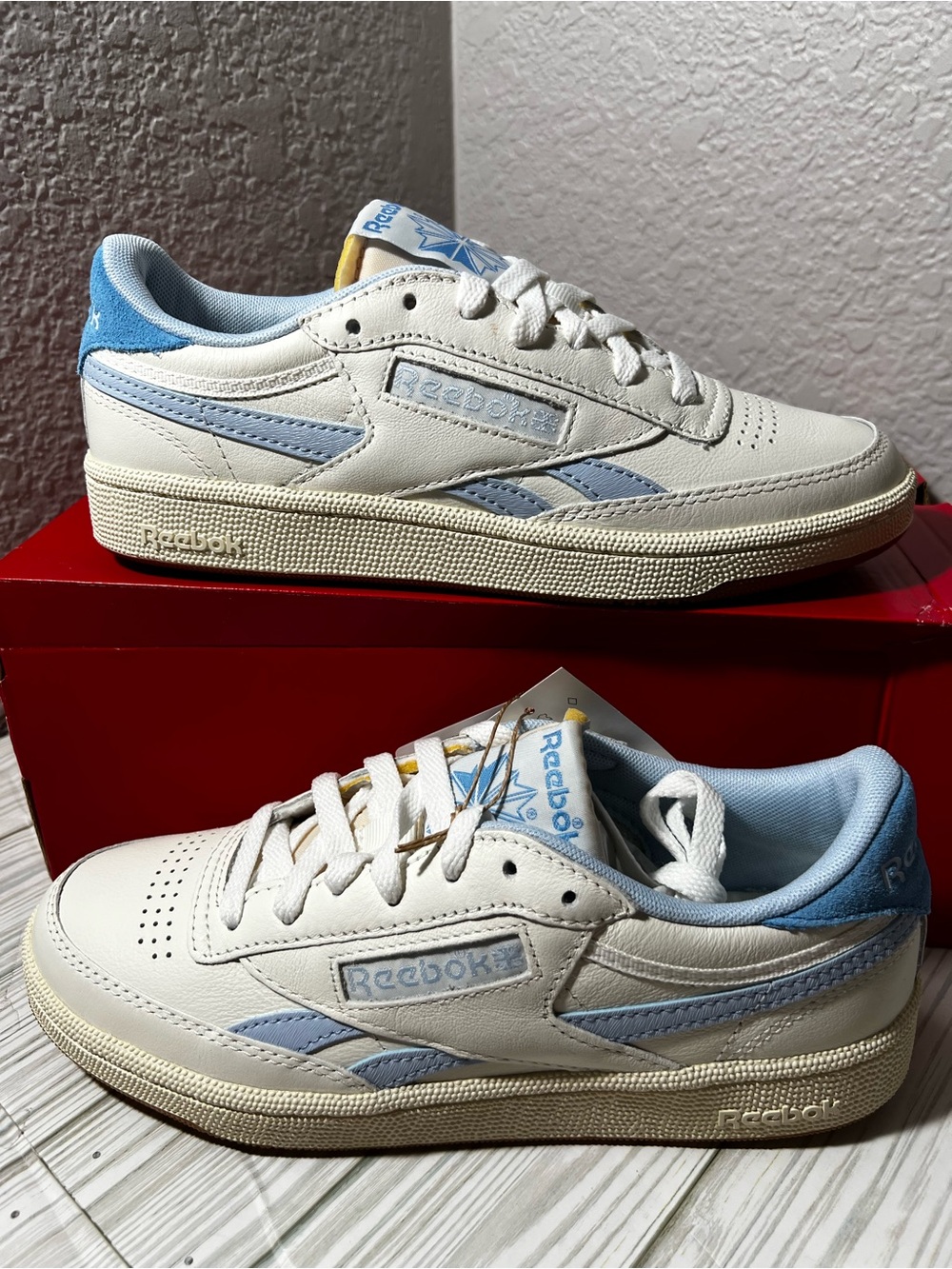 Reebok Club C Revenge Vintage Women's 7.5 Chalk Blue Retro Tennis Sneakers NWT